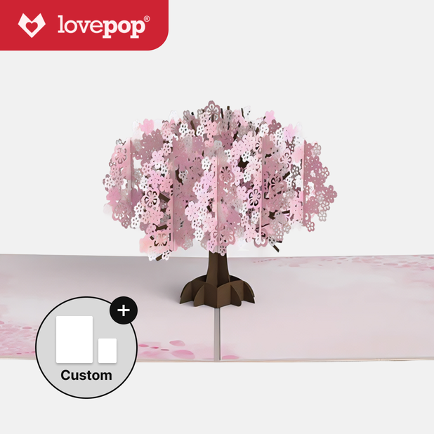 벚꽃 나무 팝업 카드